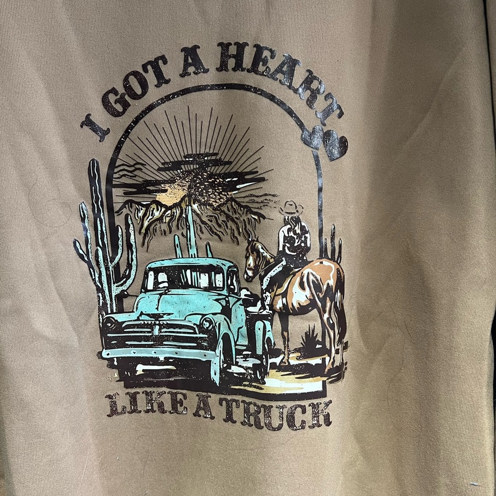 Heart like a truck crewneck